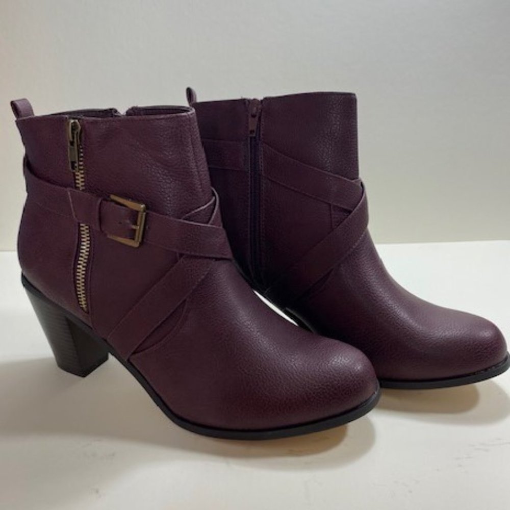 Shoshana Burgundy Booties